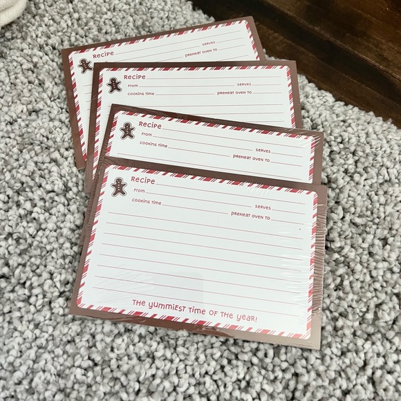 Christmas Holiday Recipe Cards 4 x 6” 40-count (10cards/pkg) Sealed - Picture 3 of 7